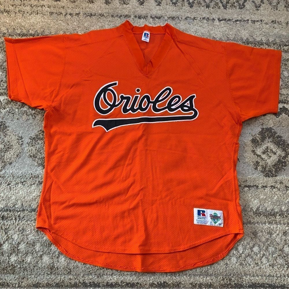 Russell Athletics x Baltimore Orioles Orange Mesh Jersey Vintage XXL